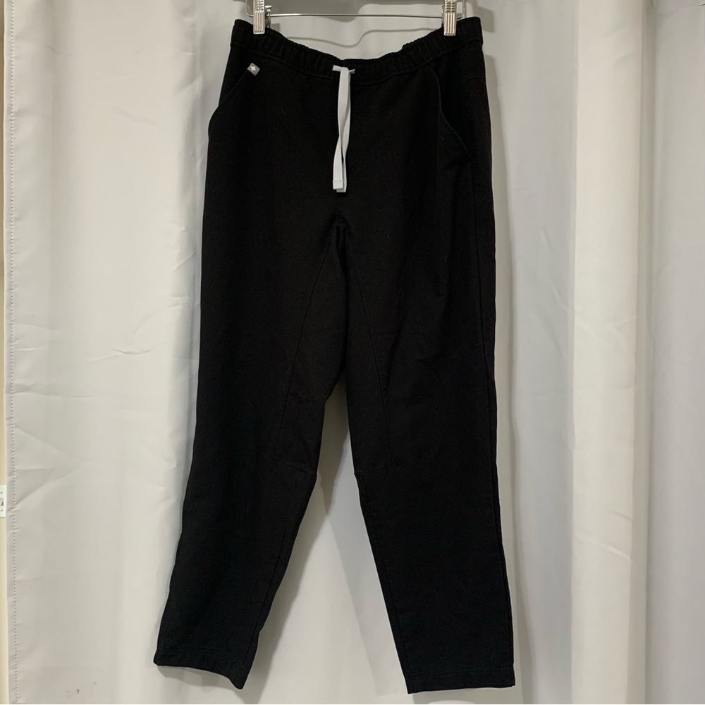 FIGS Technical Collection BLACK scrub Pants Men's Size SMALL drawstring Pockets